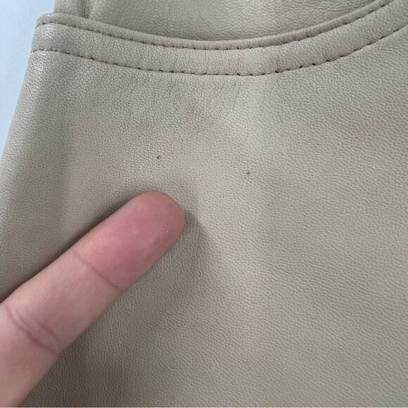 100% Italian made Leather Straight Leg Pants - size 28 - Picture 8 of 9